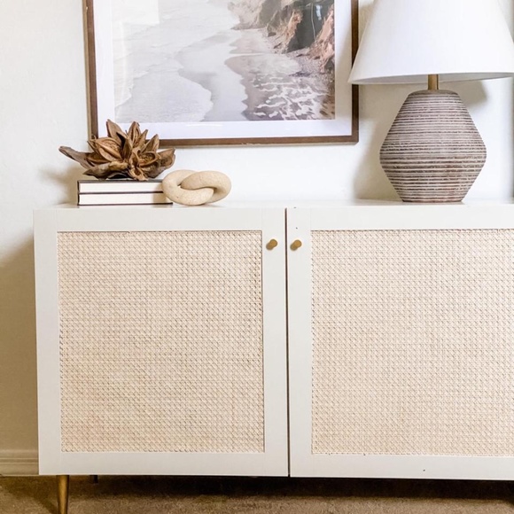 Studio McGee Threshold ceramic table lamp tan - Picture 7 of 7